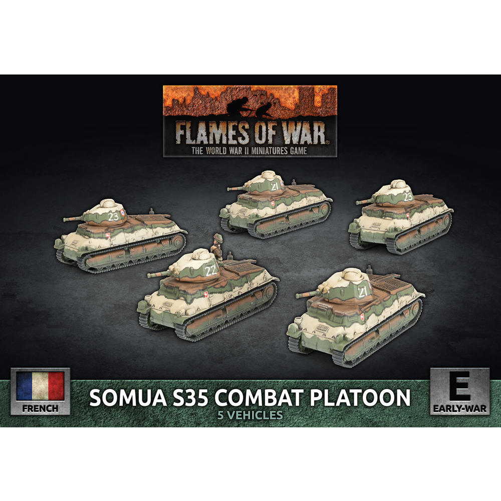 Flames of War WW2: French - S-35 Somua Tank Platoon