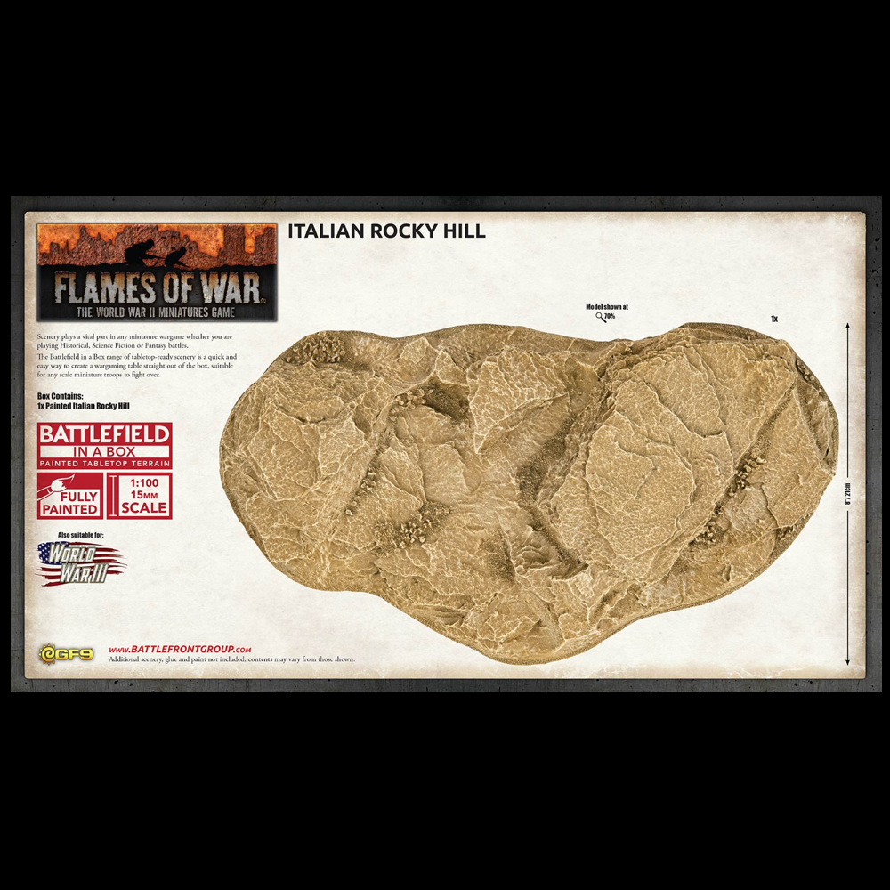 Flames of War: Battlefield in a Box - Italian Rocky Hill
