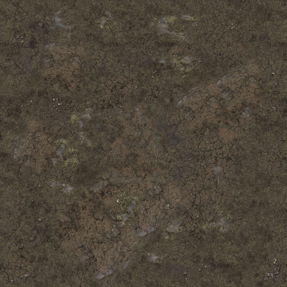 Battle Systems Gaming Mat: Muddy Streets (3x3)