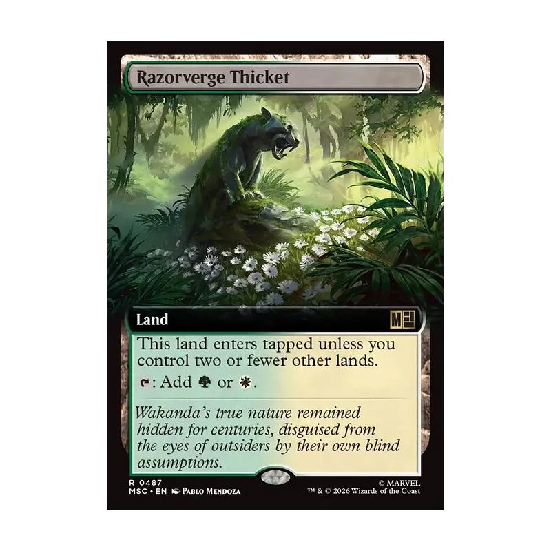 Razorverge Thicket (Extended Art) - Marvel Super Heroes Commander (Near Mint)