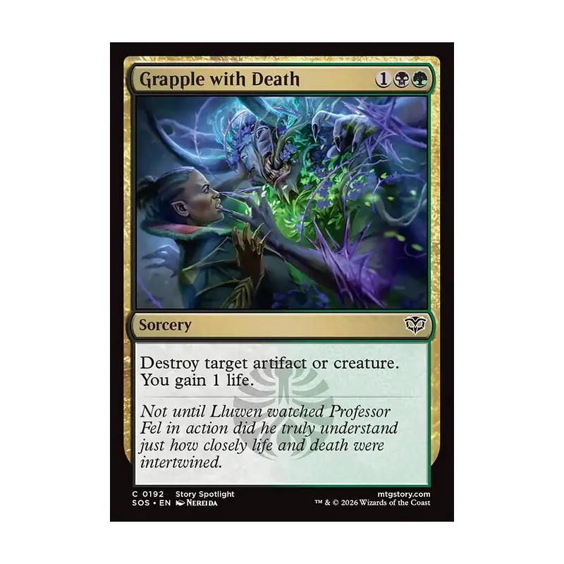 Grapple with Death - Secrets of Strixhaven (Near Mint)