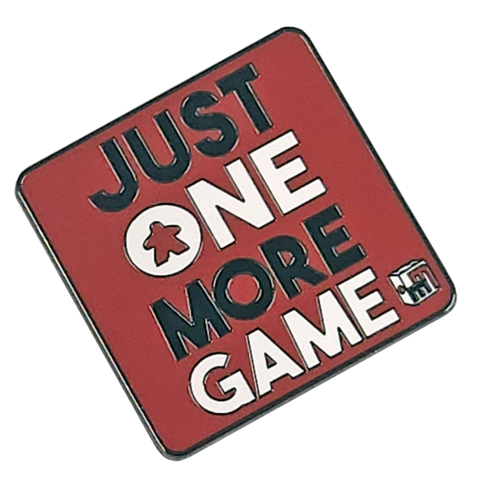 Origins Game Fair 2025 Enamel Pin: Miniature Market Just One More Game