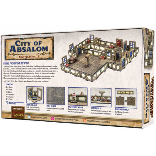 Dungeons & Lasers: Pathfinder - City of Absalom Half-Height Walls
