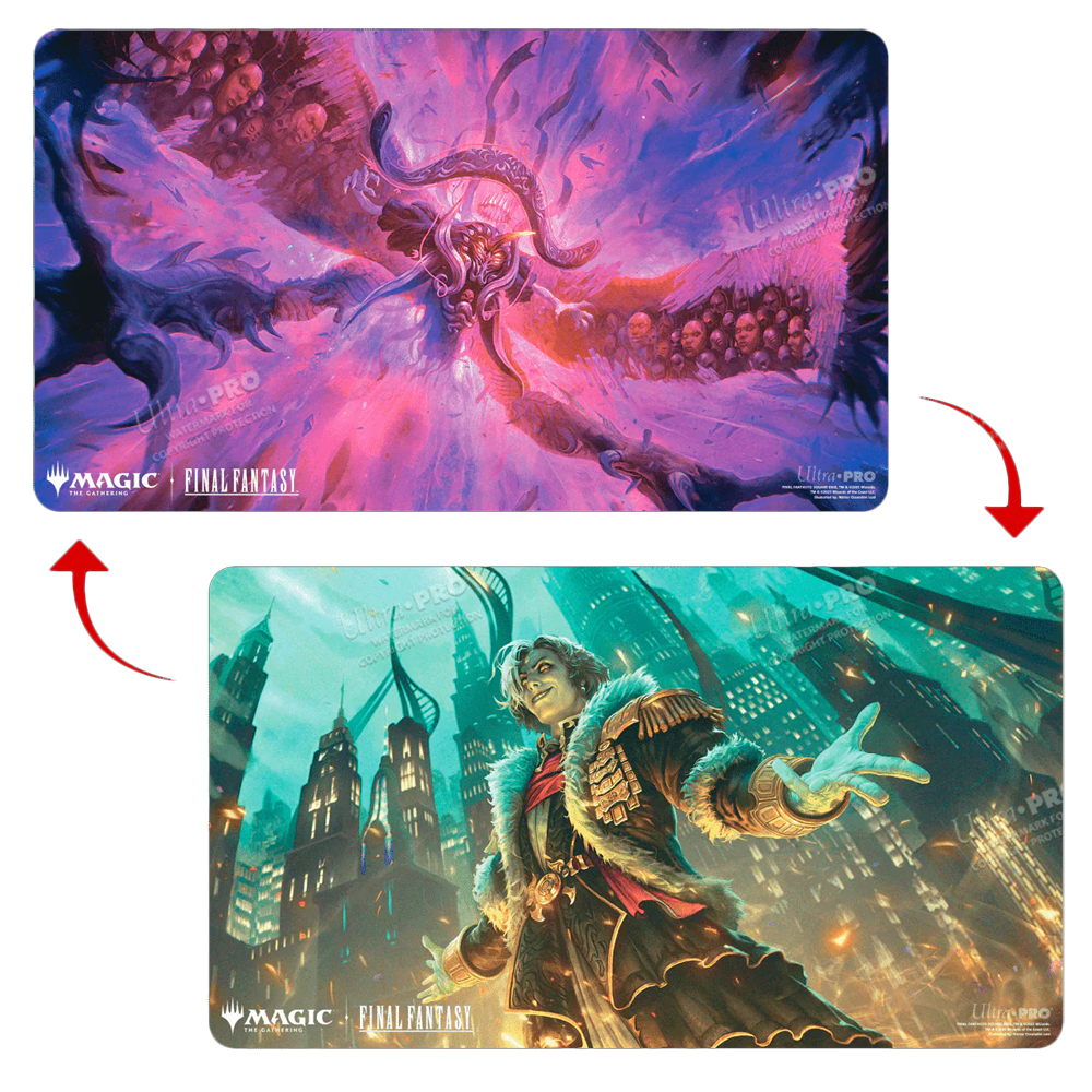 MtG Double-Sided Playmat: Final Fantasy - Emet-Selch, Unsundered / Hades, Sorcerer of Eld