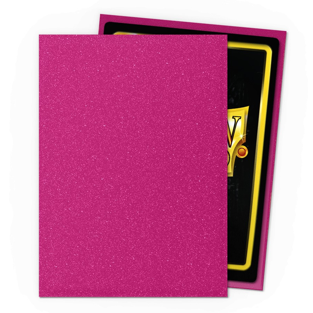 Dragon Shield Sleeves: Matte Sparkles - Pink Sapphire (100)