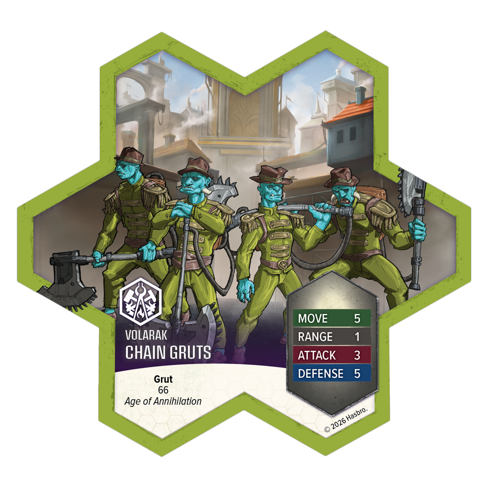 Heroscape: Age of Annihilation - Chain Gruts & Ramosaur Rider Army Expansion (Unpainted)