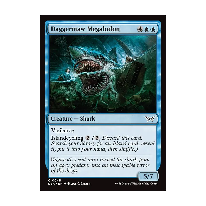 Daggermaw Megalodon - Duskmourn: House of Horror (Foil Near Mint)