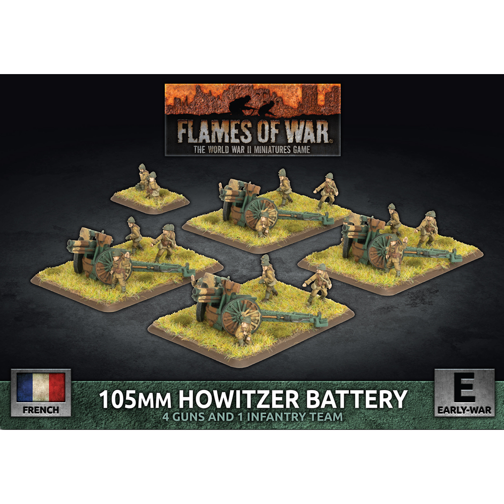 Flames of War WW2: French - 105mm Howitzer Battery