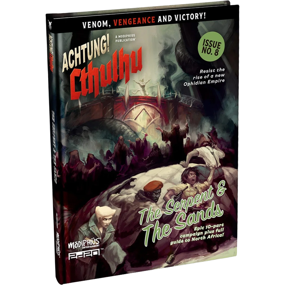 Achtung! Cthulhu 2d20 RPG: The Serpent & The Sands
