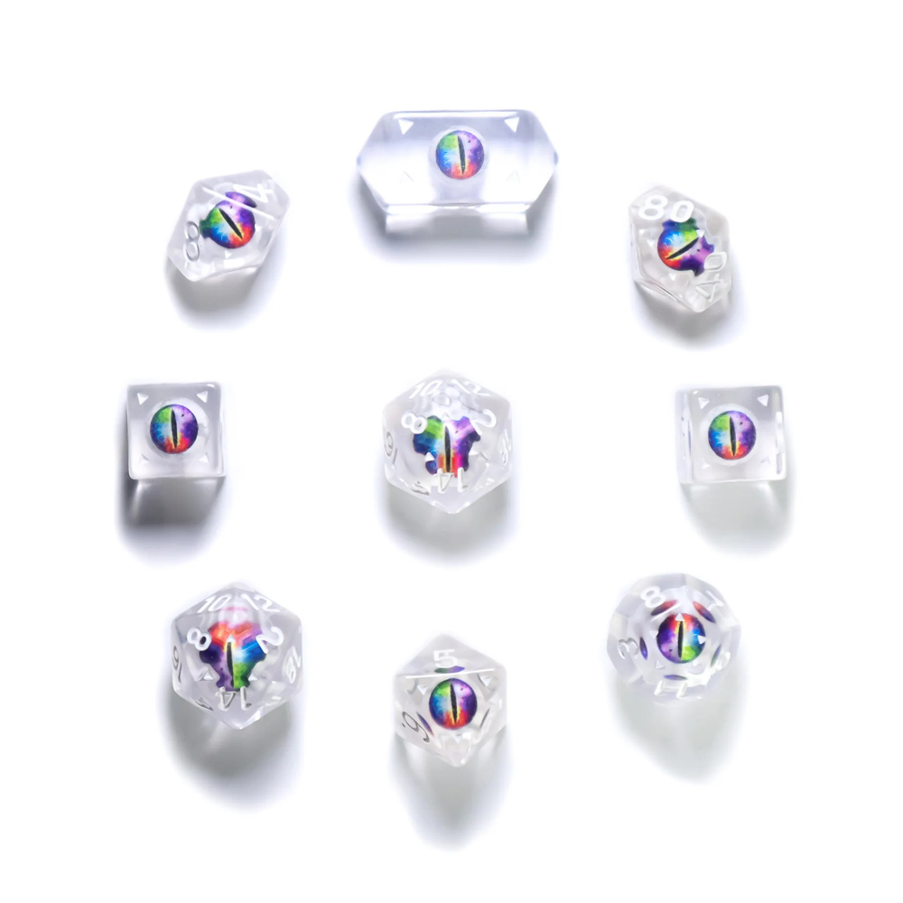Dragon Eye Dice: Legendary Round Cut - Goddess (9)  (Clearance)