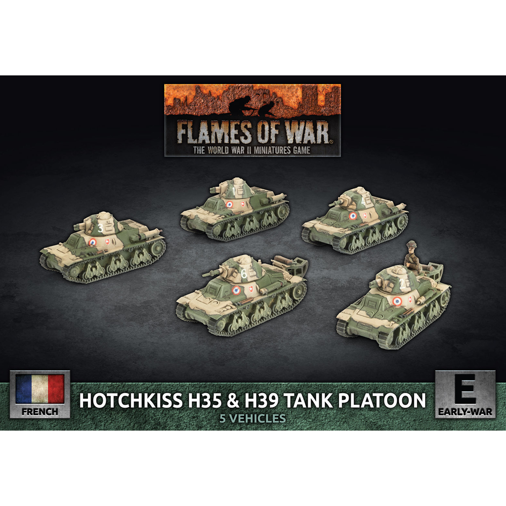 Flames of War WW2: French - Hotchkiss H35 & H39 Tank Platoon