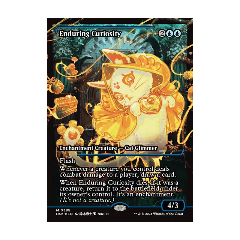 Enduring Curiosity (Showcase) - Duskmourn: House of Horror (Foil Near Mint)