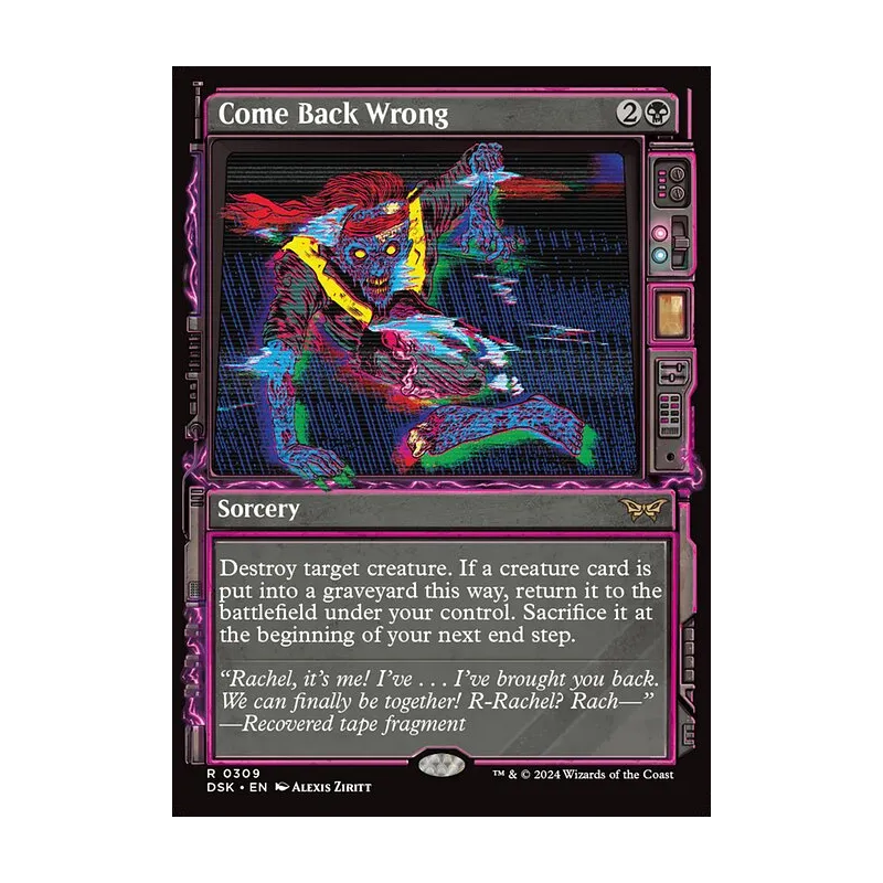 Come Back Wrong (Showcase) - Duskmourn: House of Horror (Near Mint)