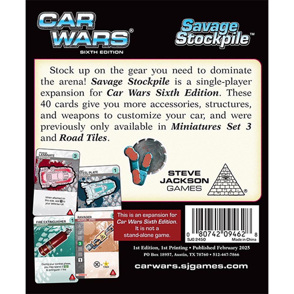 Car Wars Savage Stockpile