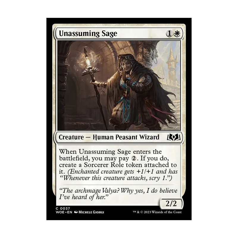 Unassuming Sage - Wilds of Eldraine (Near Mint)