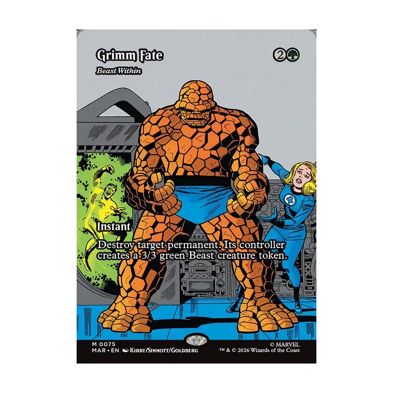 Grimm Fate / Beast Within (Borderless) - Marvel Universe (Near Mint)
