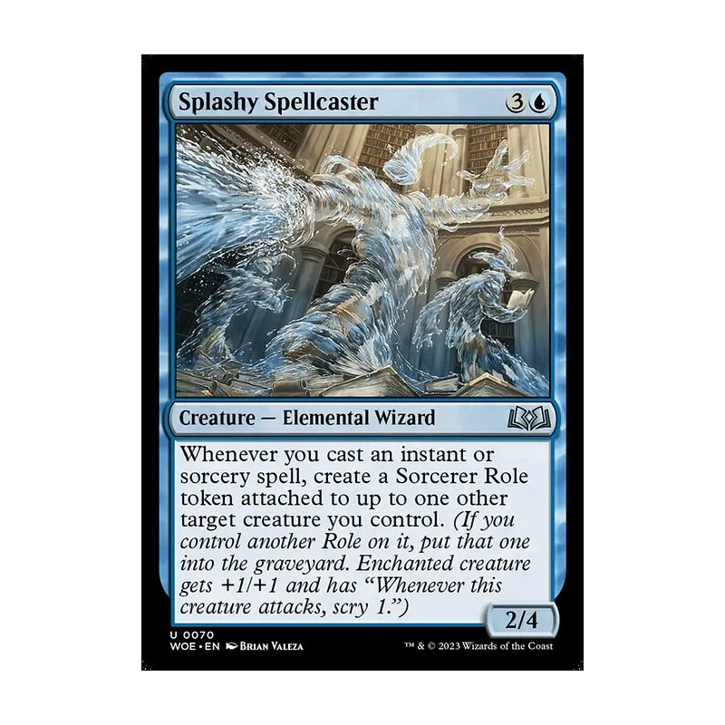 Splashy Spellcaster - Wilds of Eldraine (Near Mint)