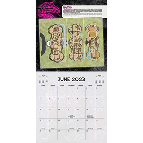 Shadowrun RPG: 16 Month Calendar (Sept 2022 - Dec 2023) (Clearance)