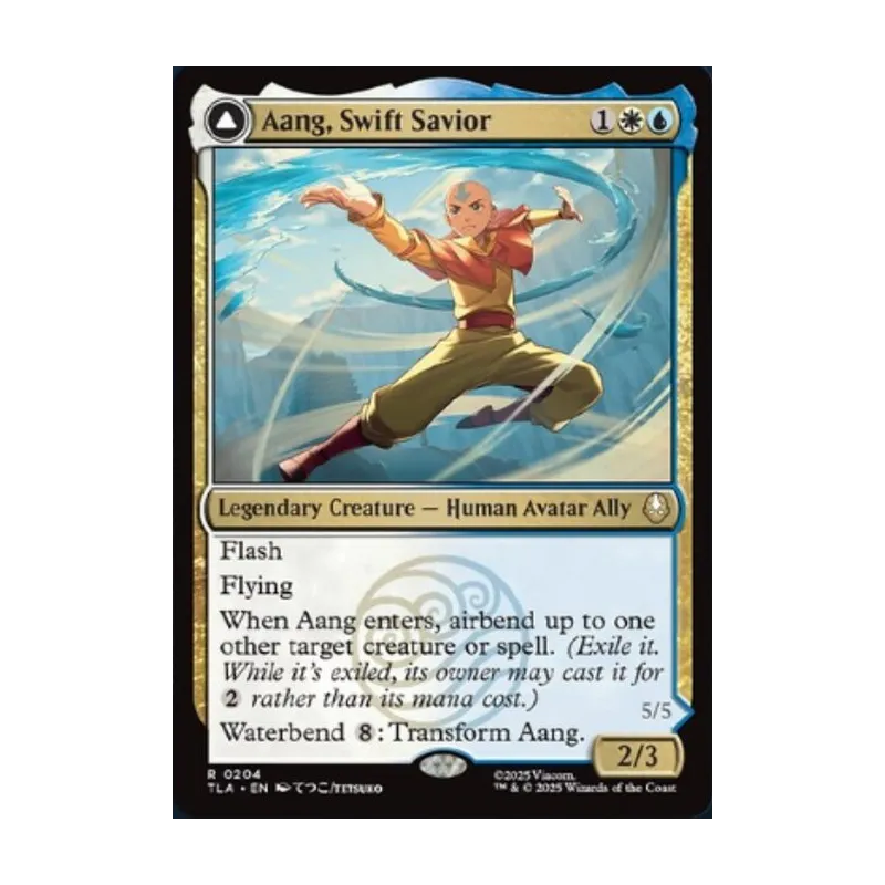 Aang, Swift Savior // Aang and La, Ocean's Fury - Avatar: The Last Airbender (Near Mint)