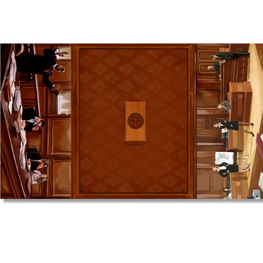 Lawyer Up Playmat: Modern Courtroom