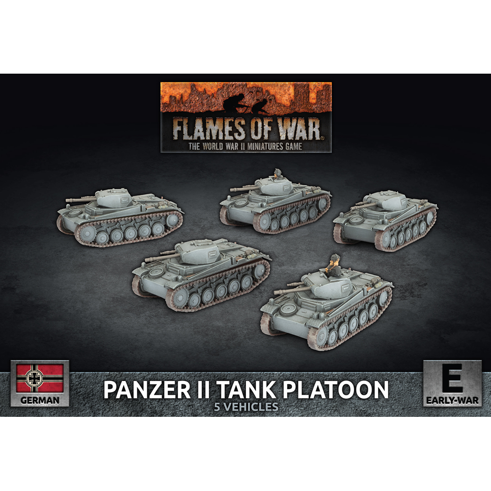 Flames of War WW2: German - Panzer II Platoon