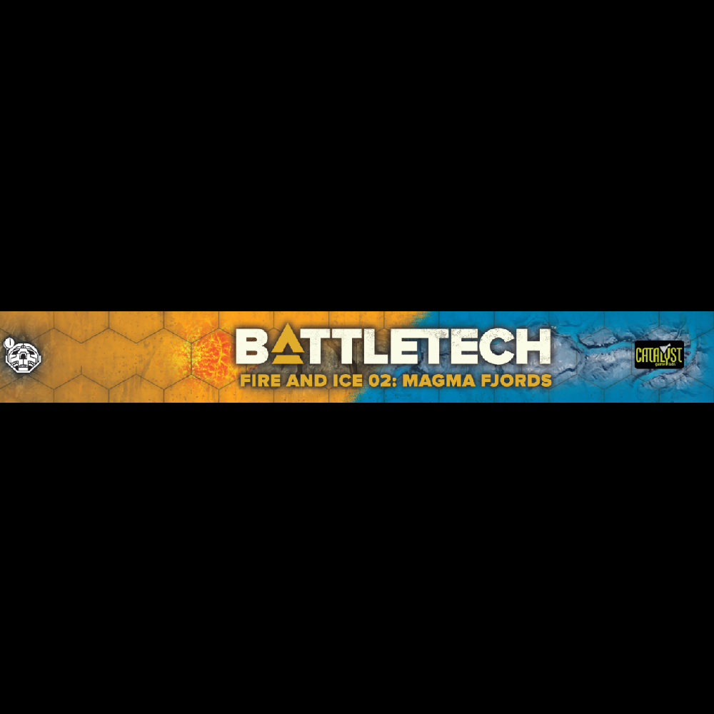 BattleTech BattleMat: Fire & Ice 02 - Magma Fjords (22 x 36in)