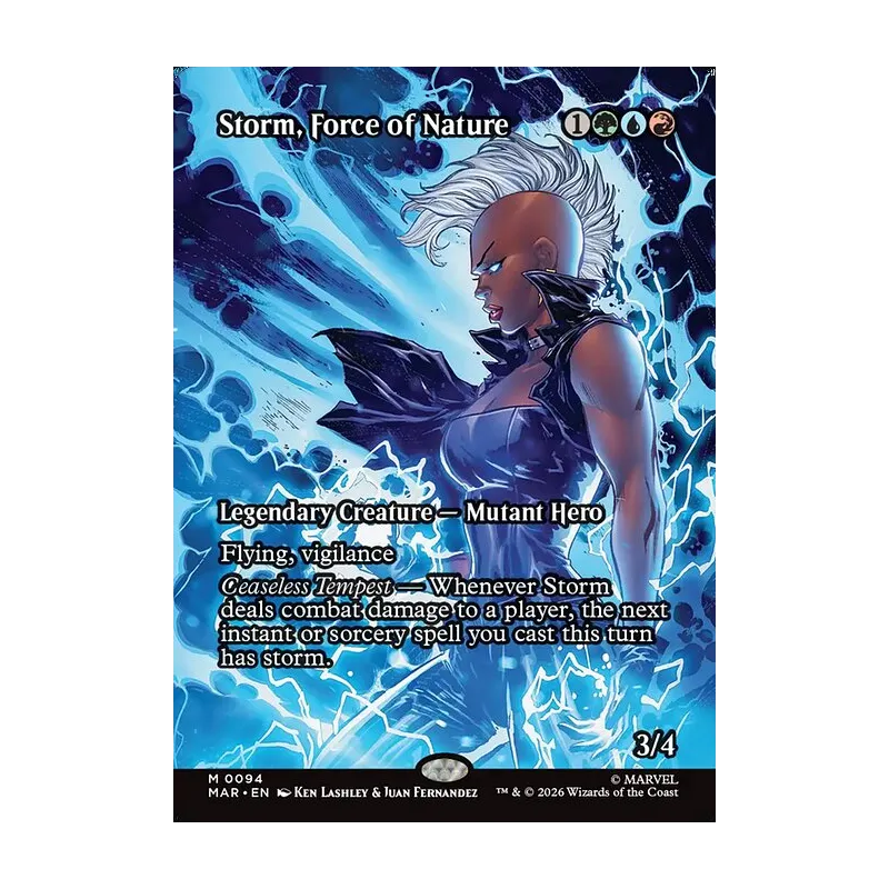 Storm, Force of Nature (Borderless) - Marvel Universe (Near Mint)